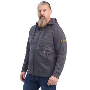 Ariat Rebar Regulator Full zip, Black Hoodie, men's size XL